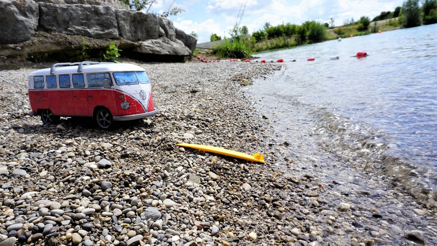 Auch als Puzzle fühlt sich der T1 am Surfer-Strand sehr wohl. Auch als Puzzle fühlt sich der T1 am Surfer-Strand sehr wohl.