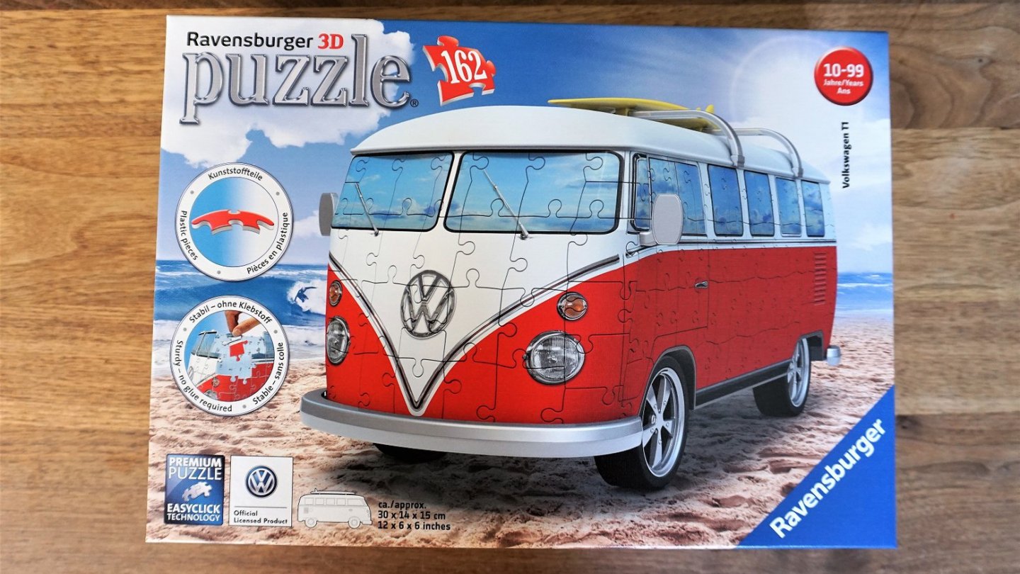 Die Verpackung des werdenden Bulli. Die Verpackung des werdenden Bulli.