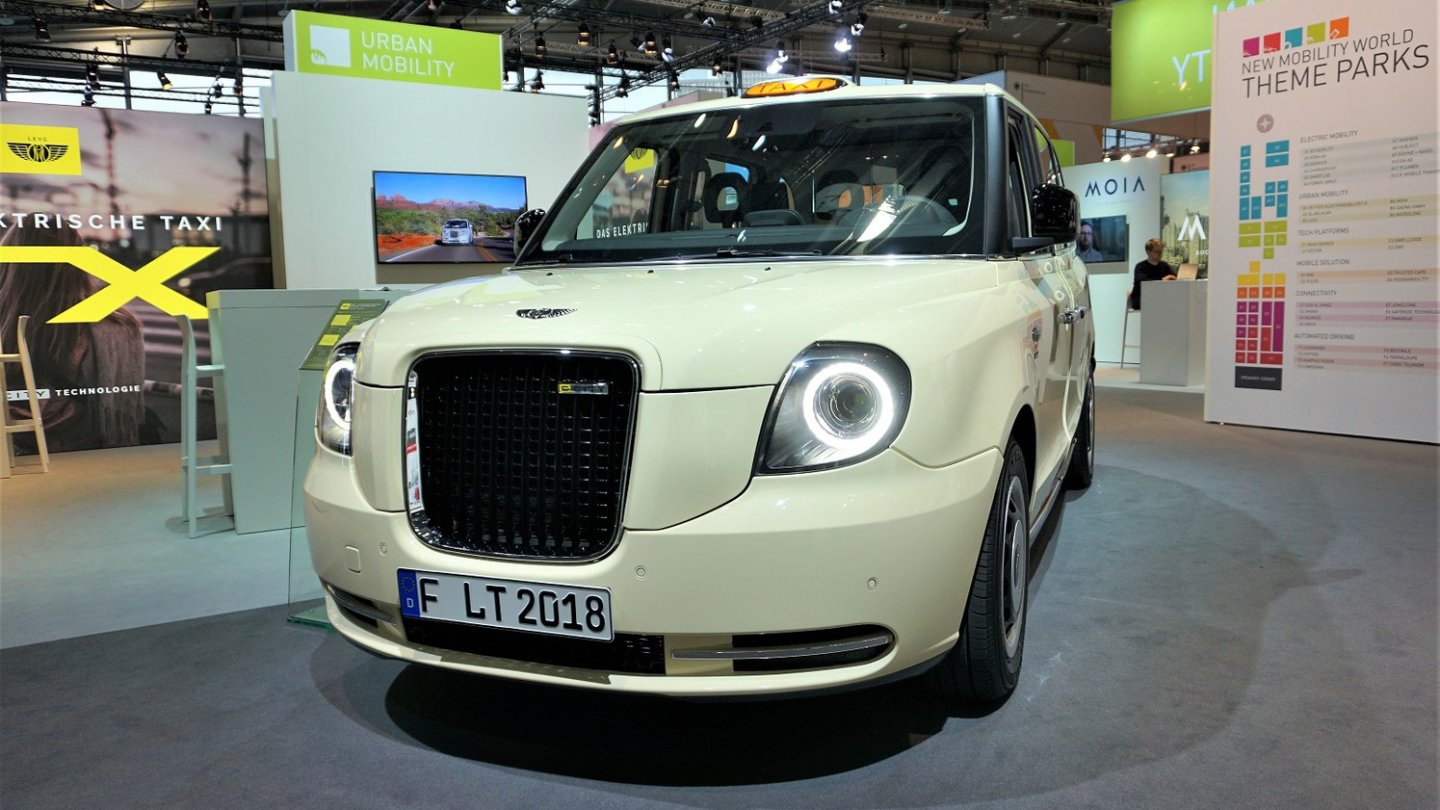 Das elektrische London Taxi