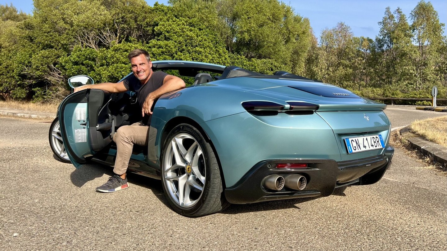 Perfekt für den Sommer: Der offene Ferrari Roma Spider. Perfekt für den Sommer: Der offene Ferrari Roma Spider.
