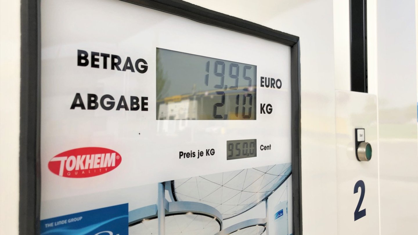 Wasserstoff kostet einheitlich 9,50 Euro pro Kilo. Wasserstoff kostet einheitlich 9,50 Euro pro Kilo.