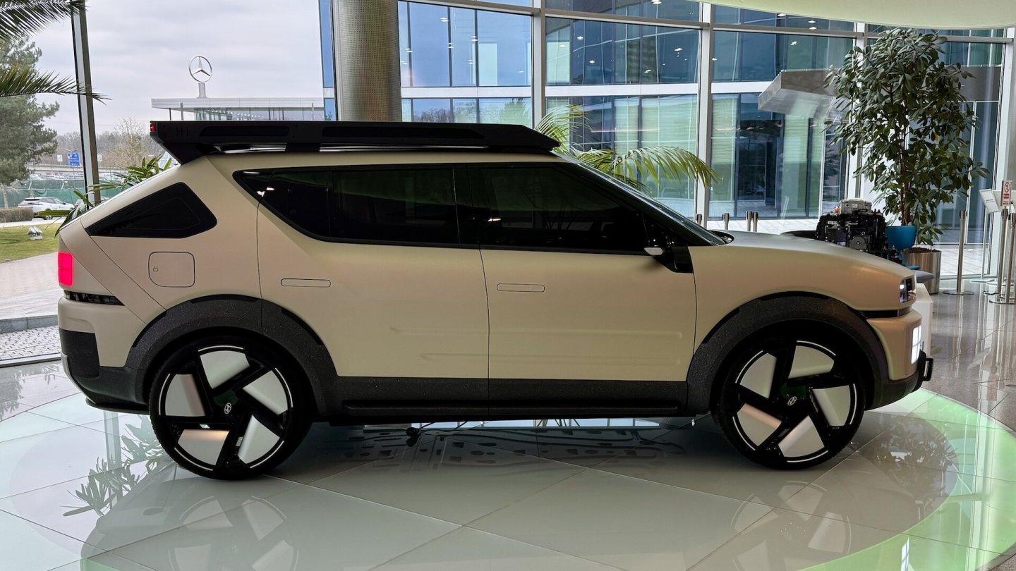Die Studie zum Hyundai Initium ist rund 4,50 Meter lang. Die Studie zum Hyundai Initium ist rund 4,50 Meter lang.
