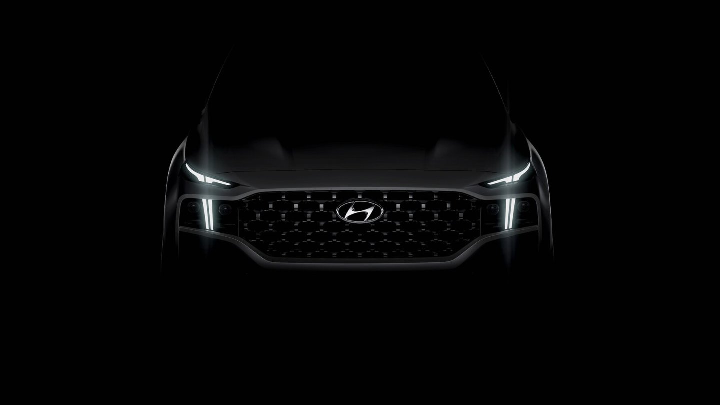 Hyundai Santa Fe Facelift Teaser