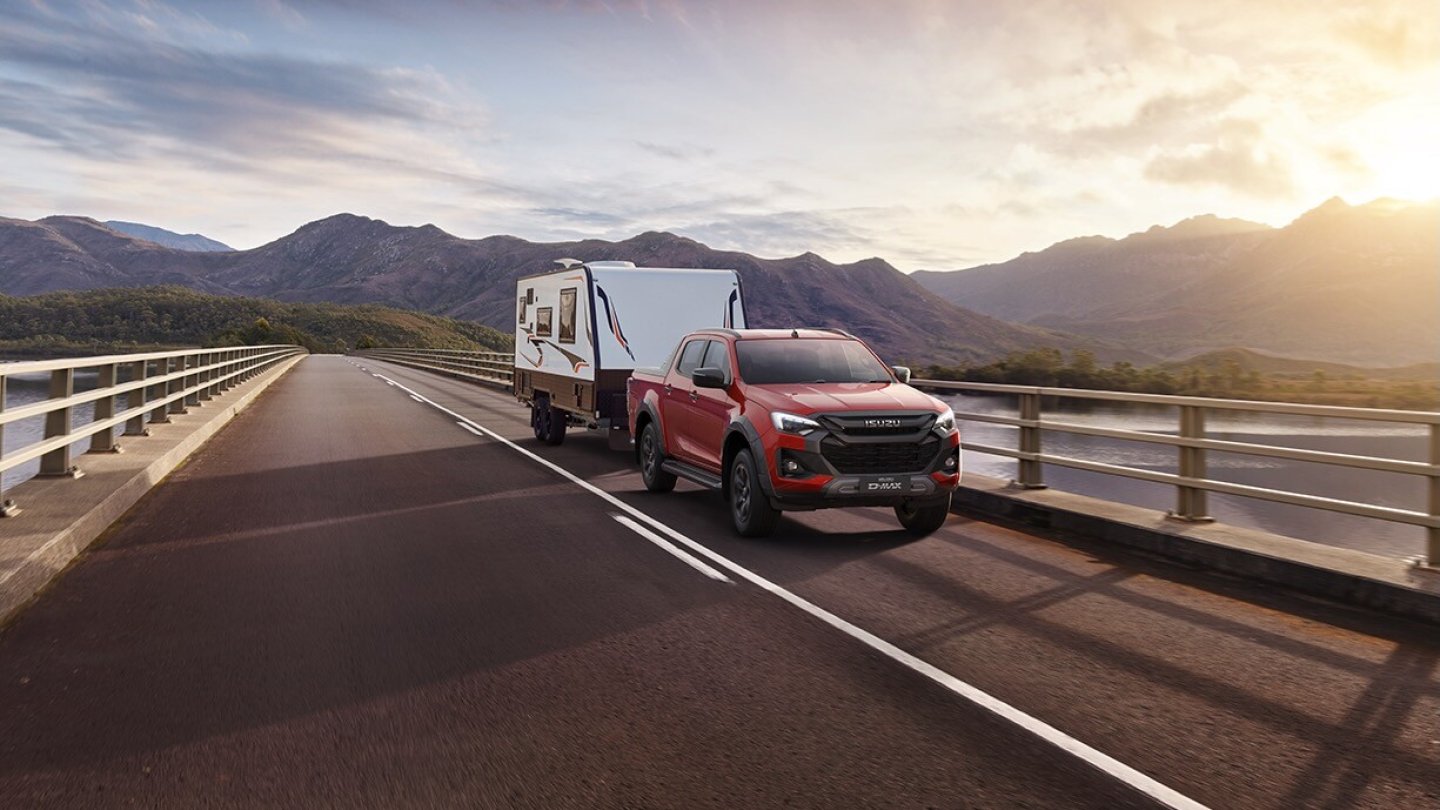Der Isuzu D-Max eignet sich auch als Zugfahrzeug. Der Isuzu D-Max eignet sich auch als Zugfahrzeug.