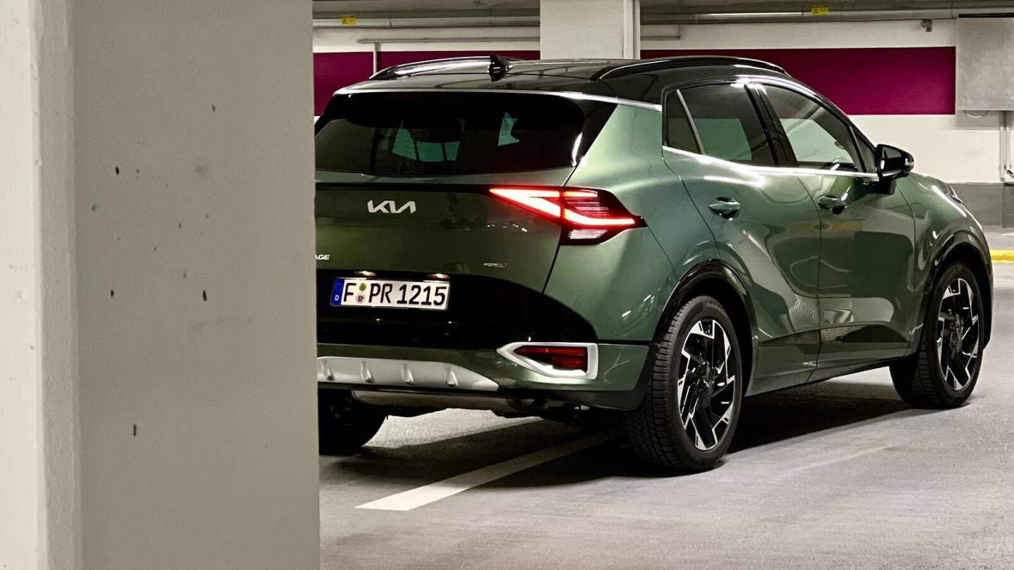 Der Kia Sportage GT-Line steht auf 19-Zoll-Felgen. Der Kia Sportage GT-Line steht auf 19-Zoll-Felgen.