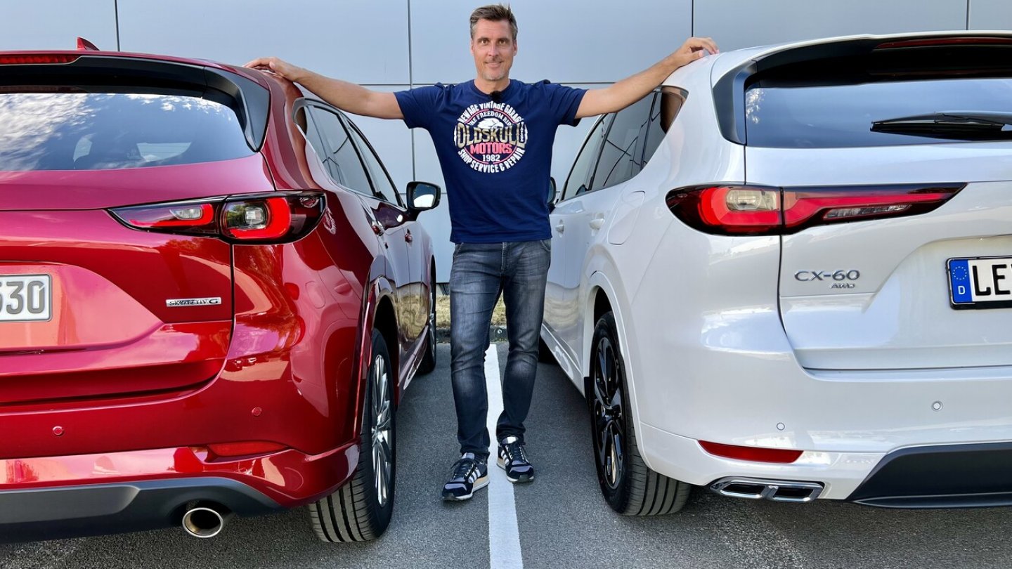 Der Mazda CX-60 ist deutlich teurer als der CX-5. Der Mazda CX-60 ist deutlich teurer als der CX-5.