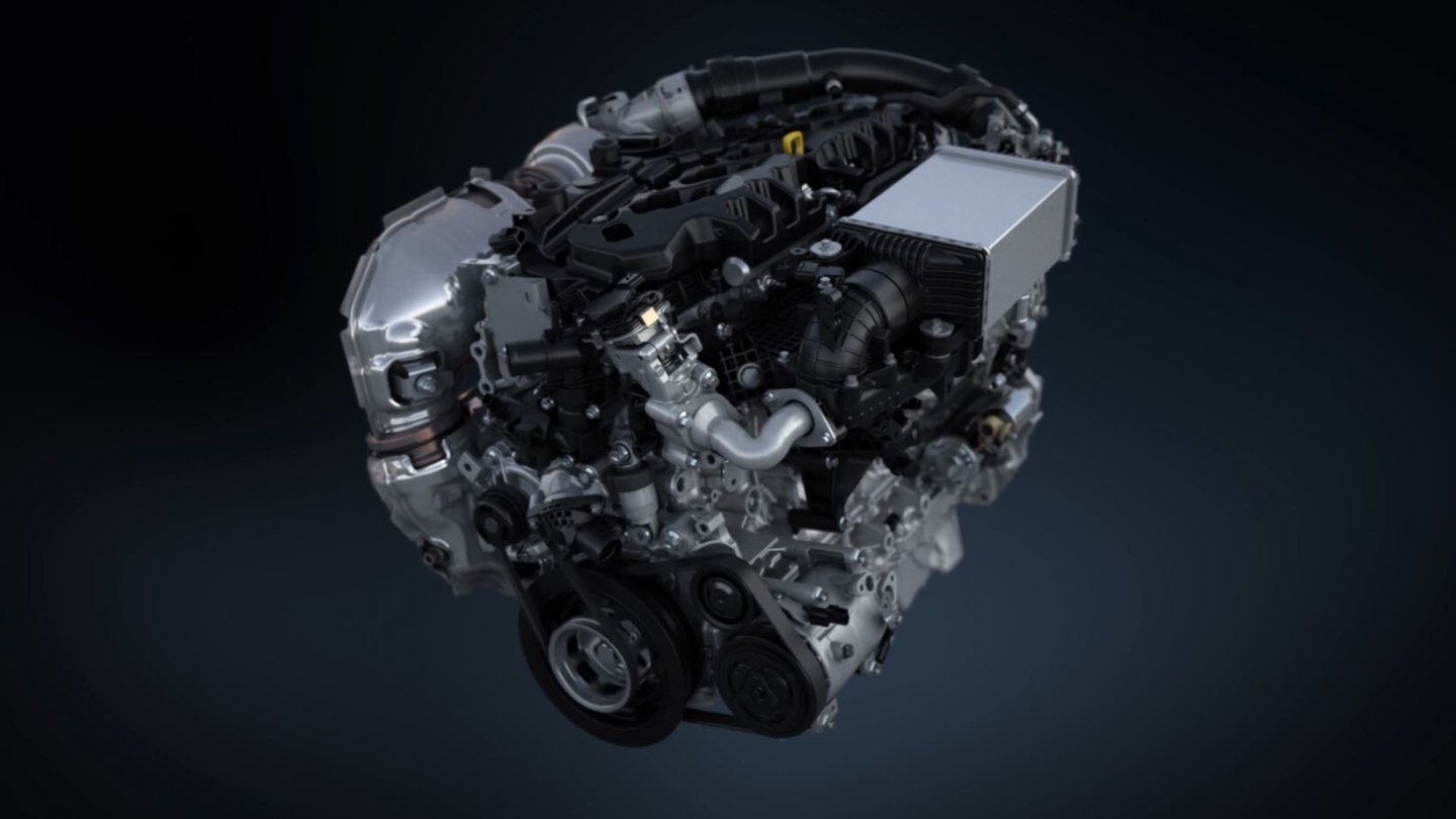 Der neue Dieselmotor für den Mazda CX-60. Der neue Dieselmotor für den Mazda CX-60.