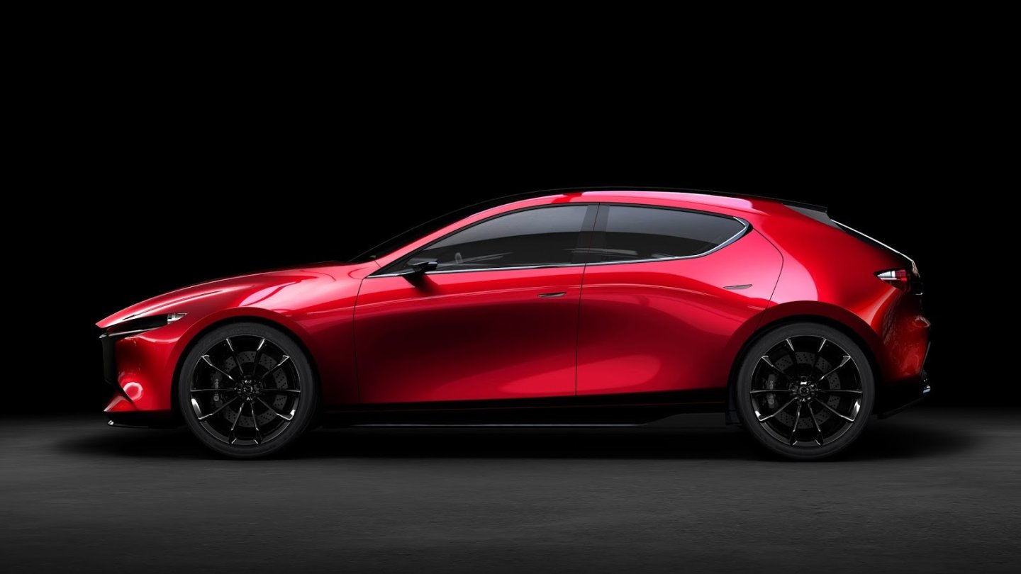 Das Kai Concept weist auf den kommenden MAzda3 hin. Das Kai Concept weist auf den kommenden MAzda3 hin.