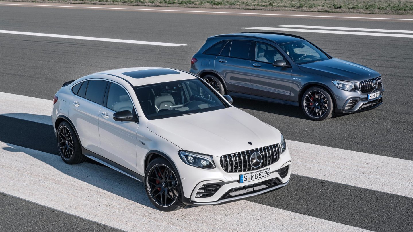Der GLC 63 wird als Steilheck und Coupé angeboten. Der GLC 63 wird als Steilheck und Coupé angeboten.