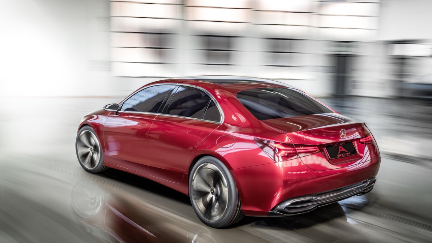Mercedes-Benz Concept A Sedan: CLA in schöner. Mercedes-Benz Concept A Sedan: CLA in schöner.