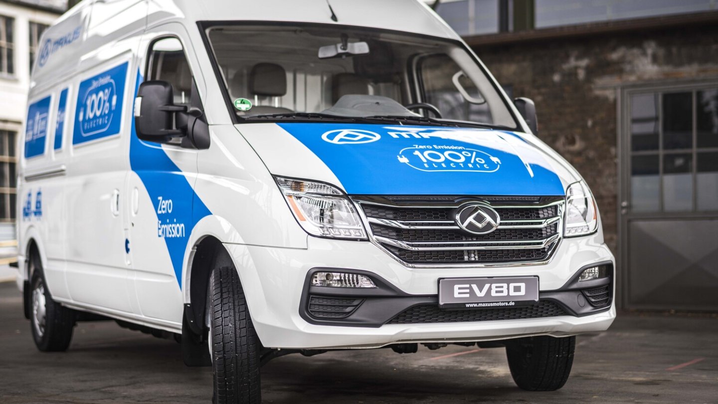 Den Maxus EV80 gibt es als Kastenwagen oder Fahrgestell. Den Maxus EV80 gibt es als Kastenwagen oder Fahrgestell.