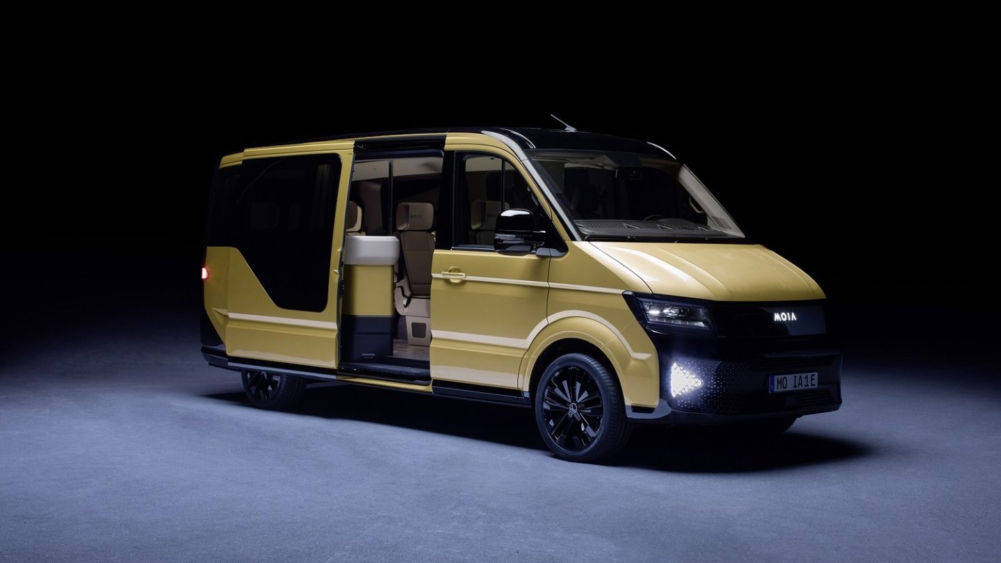 Der Moia-Bus basiert auf dem VW eCrafter. Der Moia-Bus basiert auf dem VW eCrafter.
