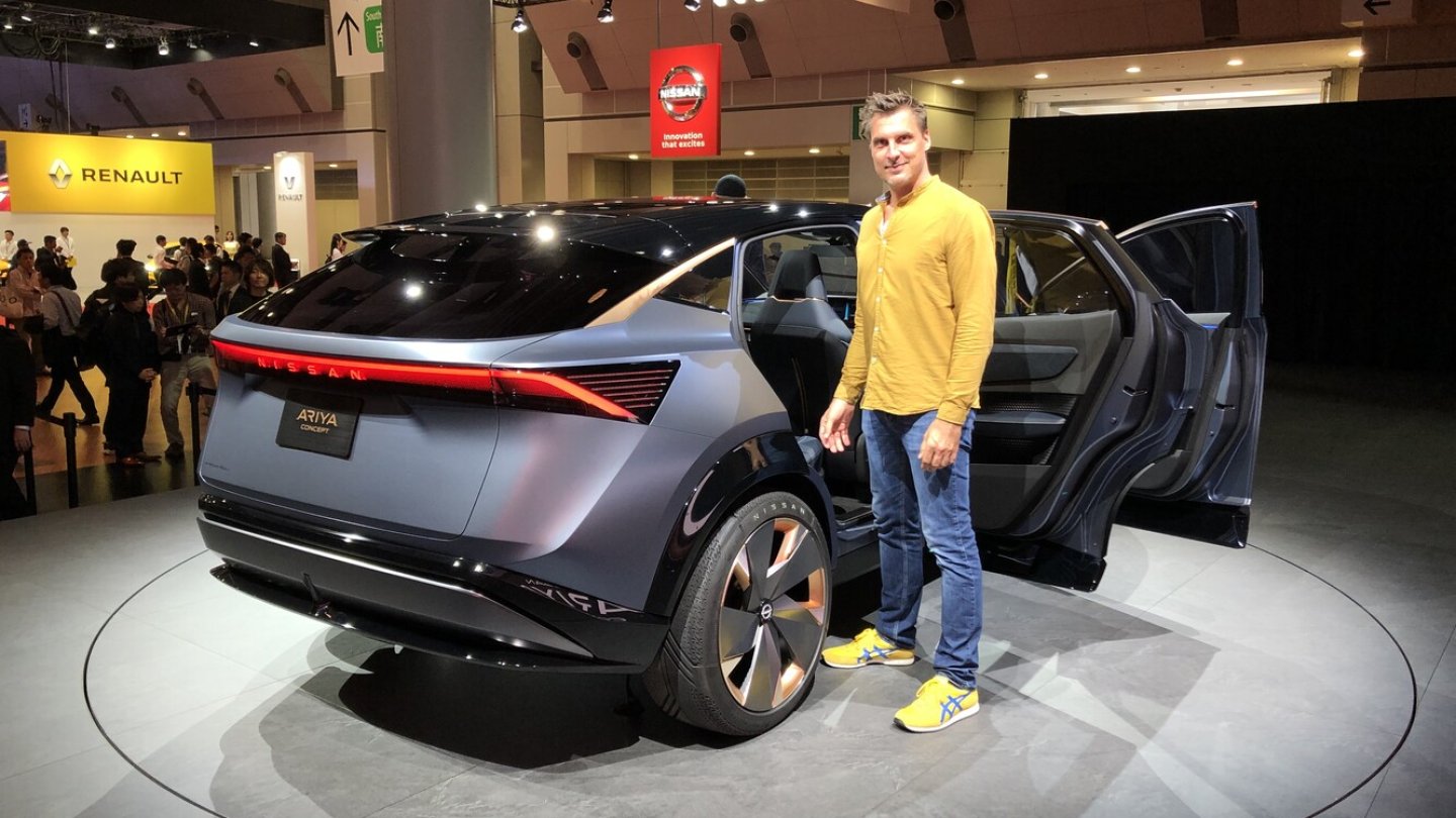 Als man noch reisen konnte: Die Studie zum Nissan Ariya auf der Tokyo Motor Show 2019. Als man noch reisen konnte: Die Studie zum Nissan Ariya auf der Tokyo Motor Show 2019.