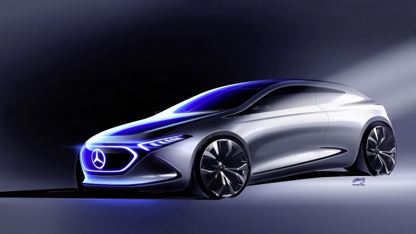 Mercedes zeigt den EQA als Studie. Mercedes zeigt den EQA als Studie.