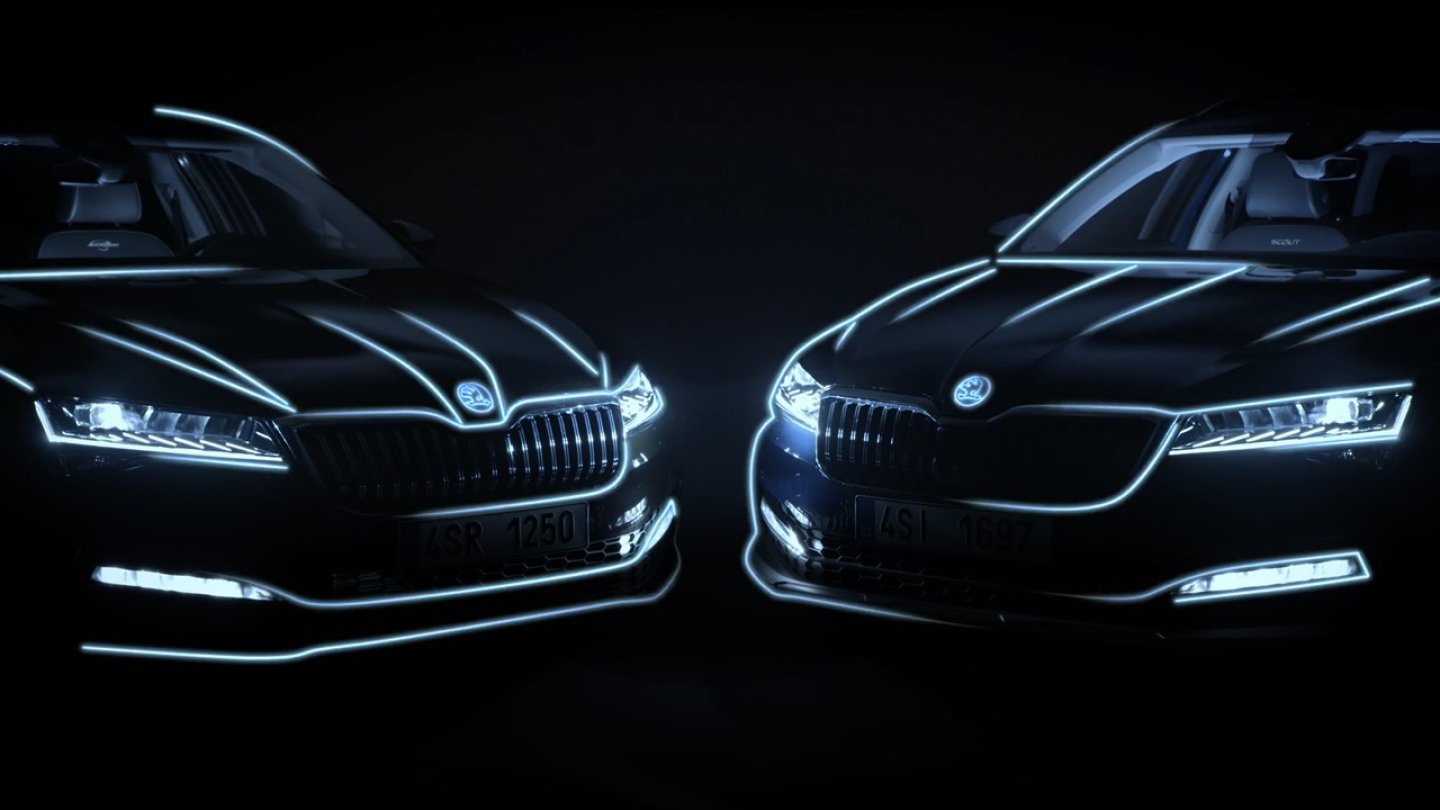 Skoda Superb Facelift Teaser