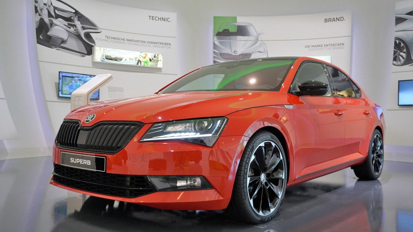 Skoda Superb SportLine Sitzprobe