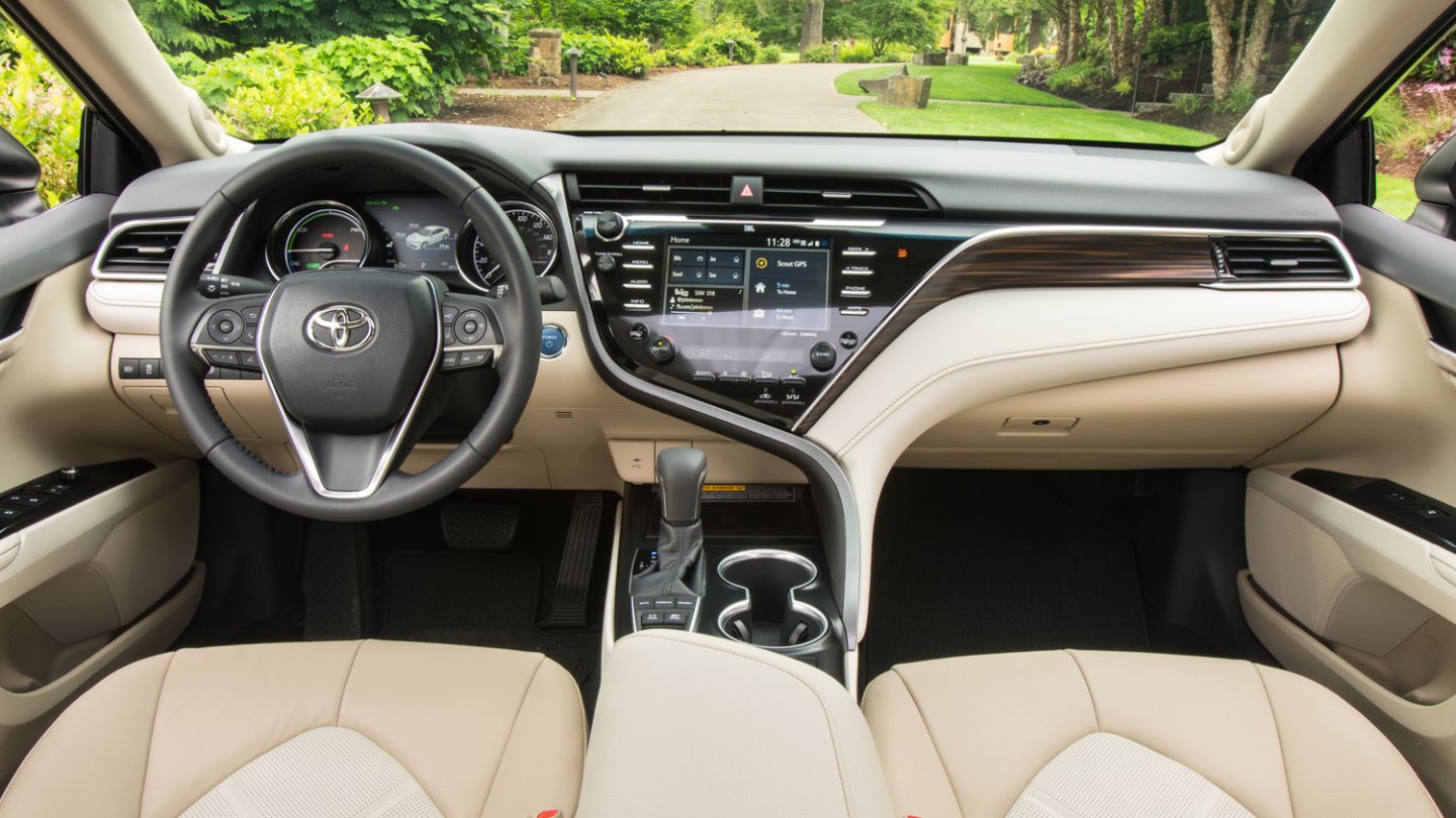 Das Cockpit der Camry US-Version. Das Cockpit der Camry US-Version.