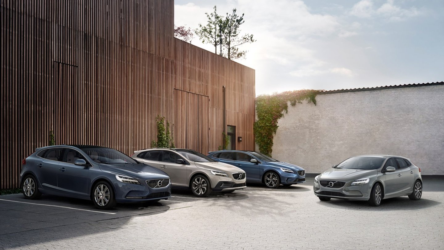 So viele V40 auf einmal sieht man sonst nur beim Volvo-Händler.